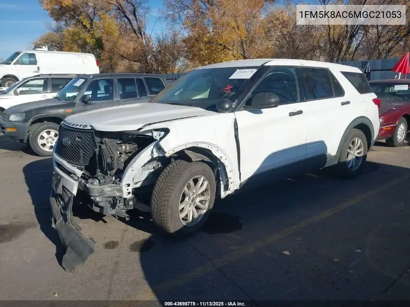 1FM5K8AC6MGC21053 2021 Ford Police Interceptor Utility