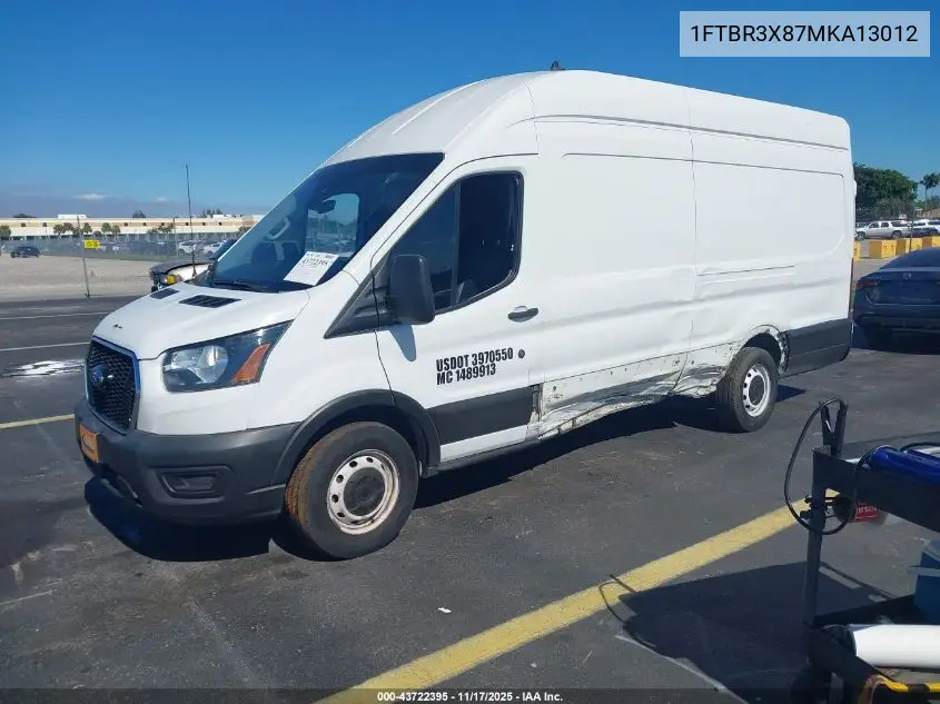 1FTBR3X87MKA13012 2021 Ford Transit-250 Cargo Van