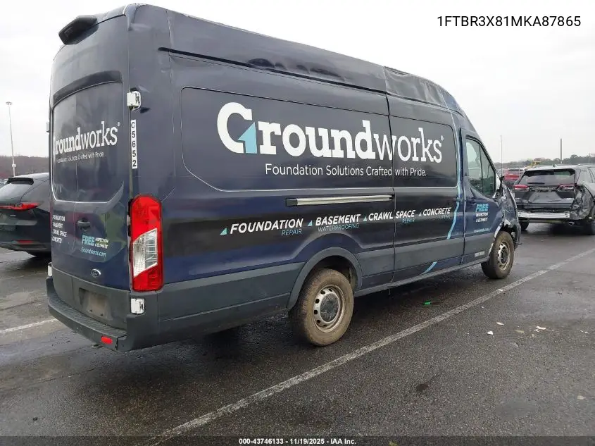 1FTBR3X81MKA87865 2021 Ford Transit-250 Cargo Van
