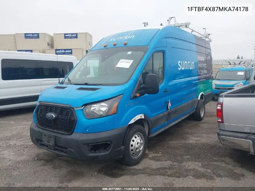 1FTBF4X87MKA74178 2021 Ford Transit-350 Cargo Van