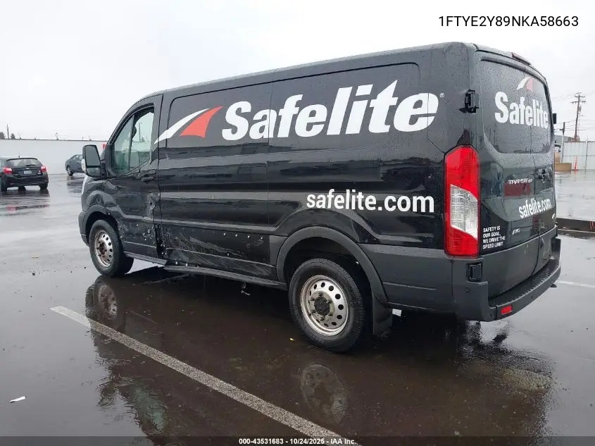 1FTYE2Y89NKA58663 2022 Ford Transit-150