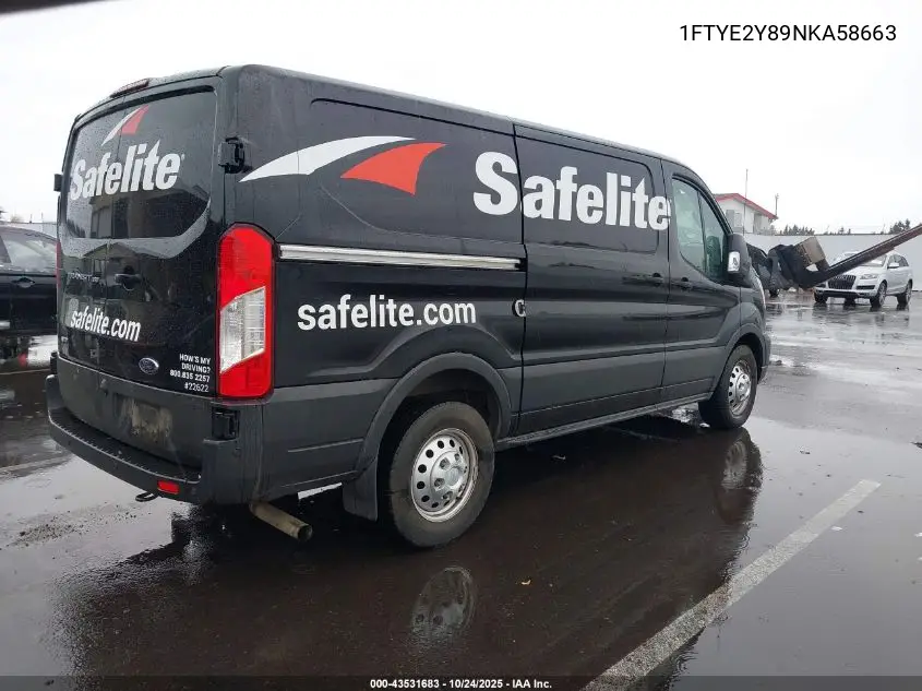 1FTYE2Y89NKA58663 2022 Ford Transit-150