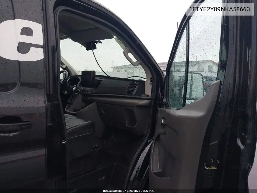 1FTYE2Y89NKA58663 2022 Ford Transit-150