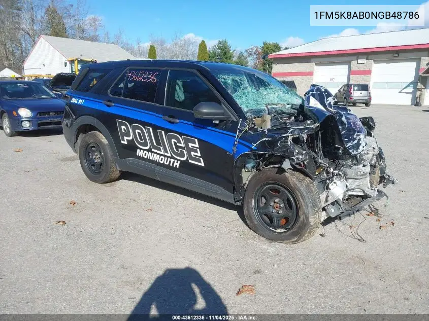 1FM5K8AB0NGB48786 2022 Ford Police Interceptor Utility
