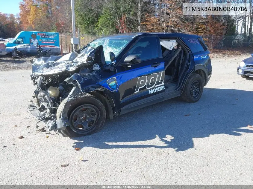 1FM5K8AB0NGB48786 2022 Ford Police Interceptor Utility