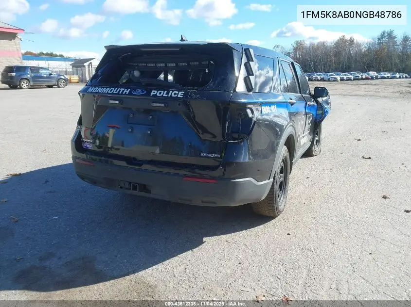 1FM5K8AB0NGB48786 2022 Ford Police Interceptor Utility