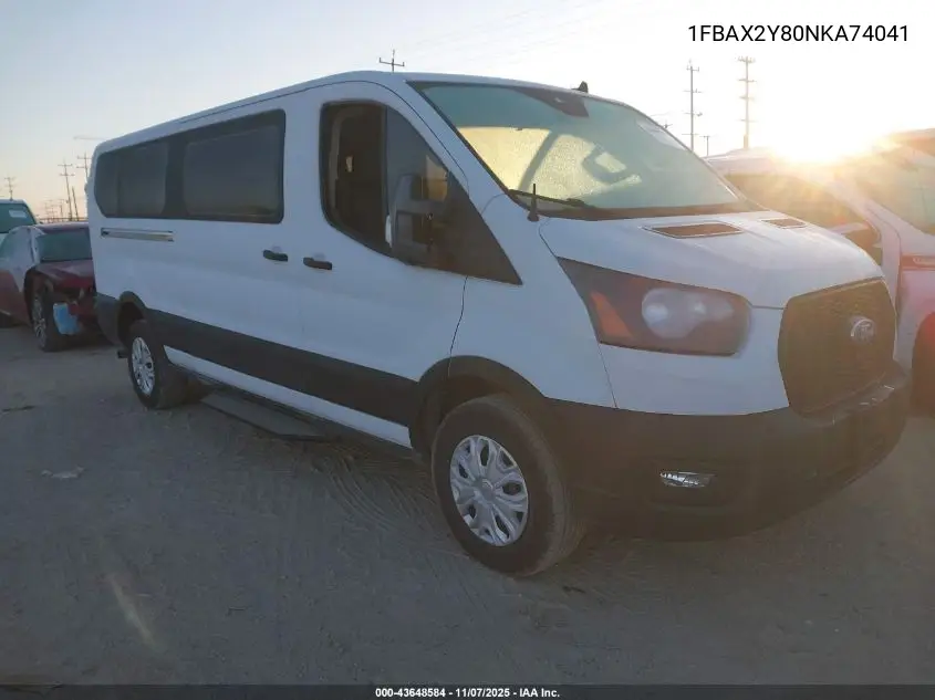 1FBAX2Y80NKA74041 2022 Ford Transit Passenger Xl