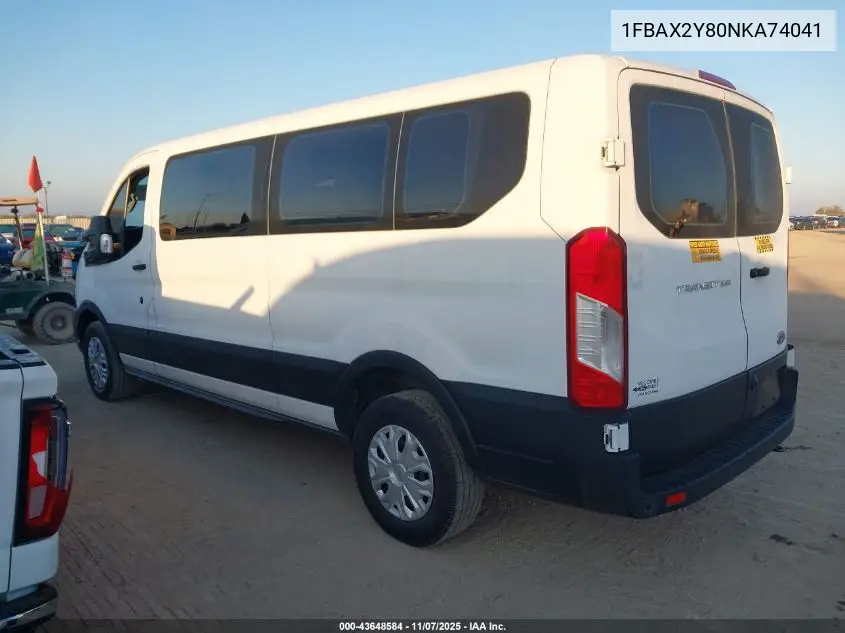 1FBAX2Y80NKA74041 2022 Ford Transit Passenger Xl