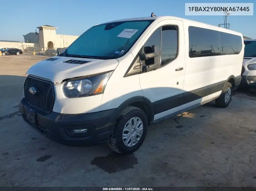 1FBAX2Y80NKA67445 2022 Ford Transit Passenger Xl