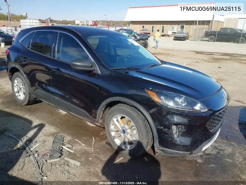 1FMCU0G69NUA25115 2022 Ford Escape Se