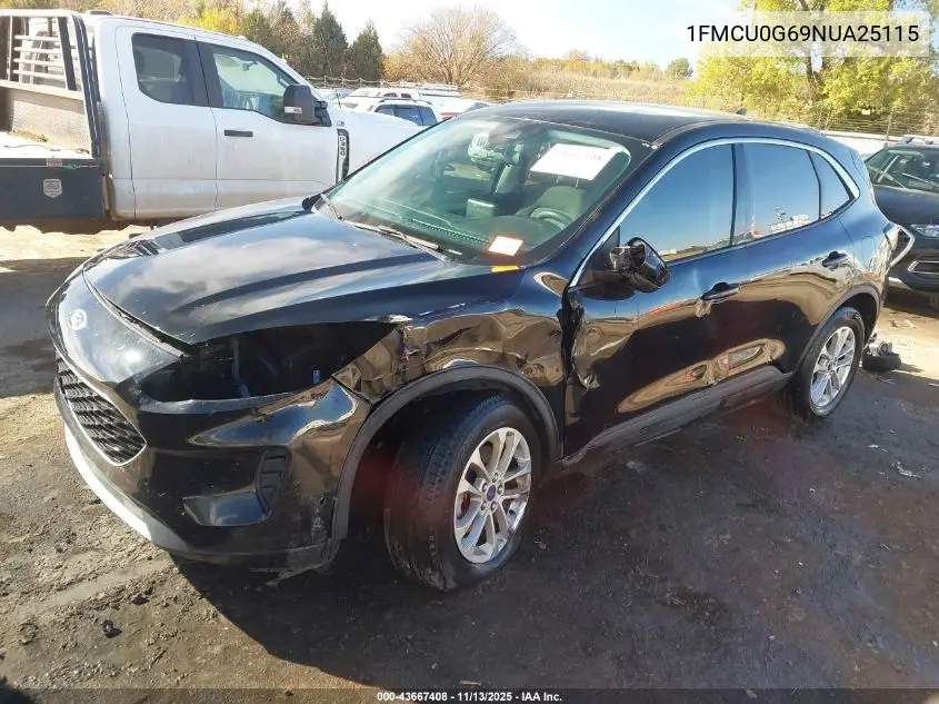1FMCU0G69NUA25115 2022 Ford Escape Se