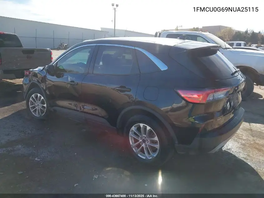1FMCU0G69NUA25115 2022 Ford Escape Se