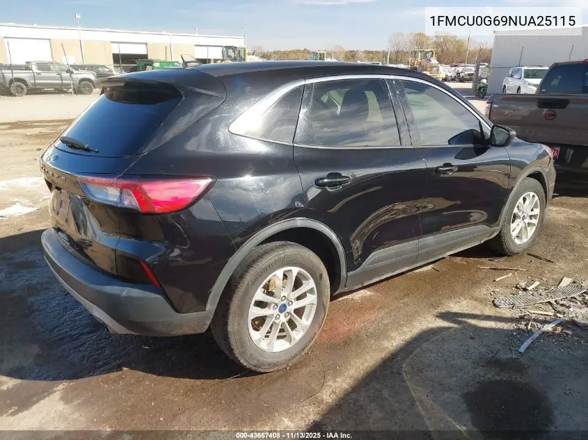 1FMCU0G69NUA25115 2022 Ford Escape Se
