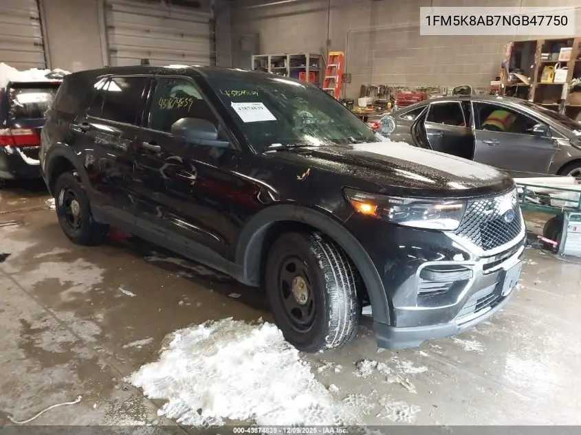 1FM5K8AB7NGB47750 2022 Ford Police Interceptor Utility