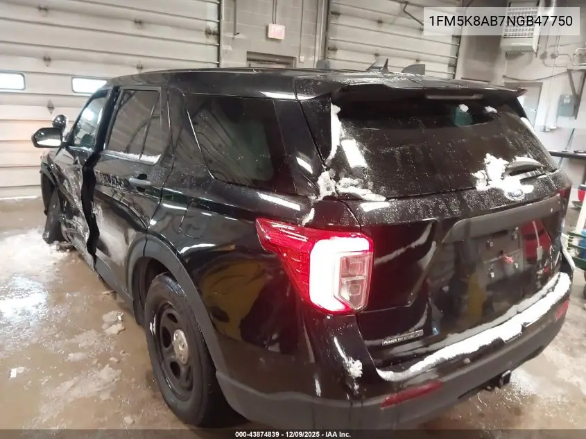 1FM5K8AB7NGB47750 2022 Ford Police Interceptor Utility