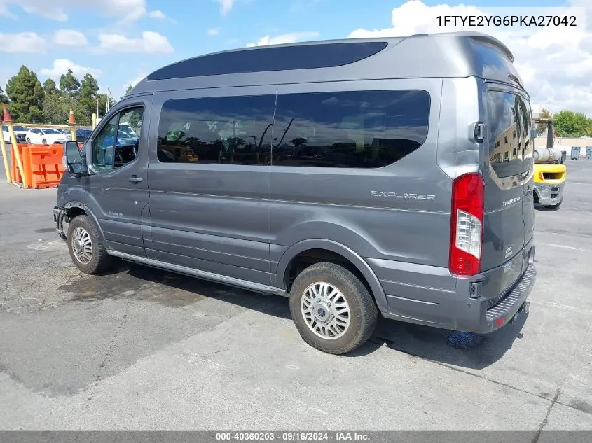 2023 Ford Transit-150 VIN: 1FTYE2YG6PKA27042 Lot: 40360203