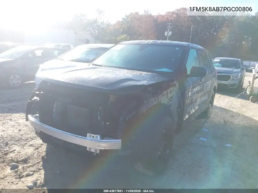 1FM5K8AB7PGC00806 2023 Ford Police Interceptor Utility