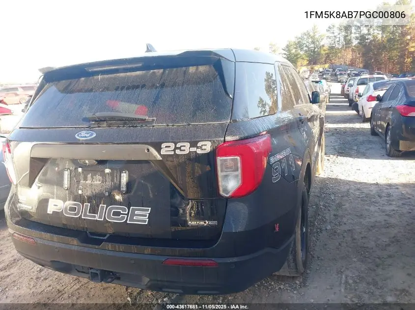 1FM5K8AB7PGC00806 2023 Ford Police Interceptor Utility
