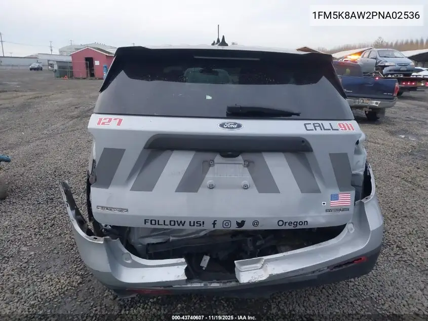 1FM5K8AW2PNA02536 2023 Ford Police Interceptor Utility