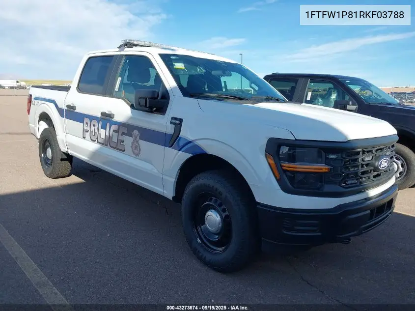 1FTFW1P81RKF03788 2024 Ford F-150 Police Responder Xl