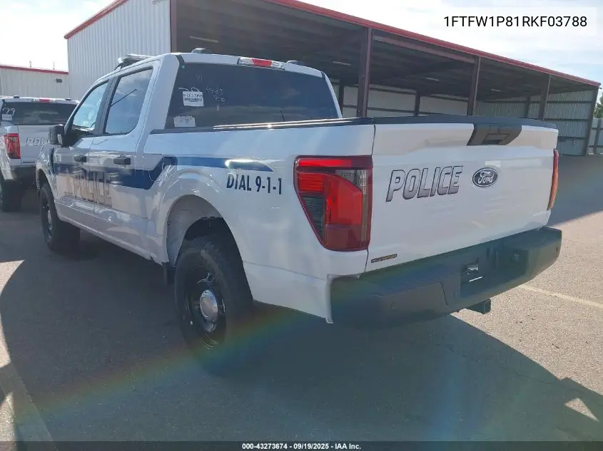1FTFW1P81RKF03788 2024 Ford F-150 Police Responder Xl