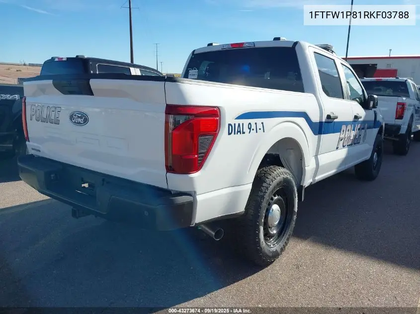 1FTFW1P81RKF03788 2024 Ford F-150 Police Responder Xl