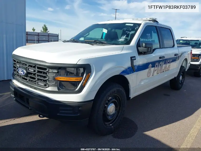 1FTFW1P83RKF03789 2024 Ford F-150 Police Responder Xl