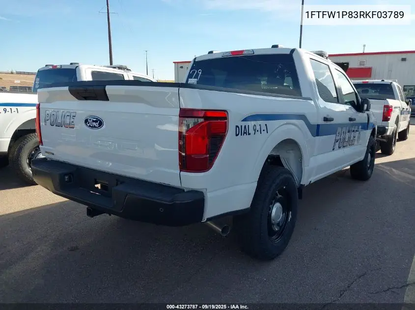 1FTFW1P83RKF03789 2024 Ford F-150 Police Responder Xl