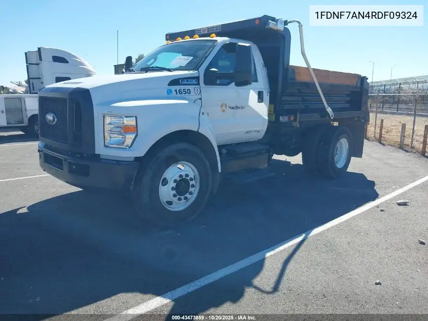 2024 Ford F-750 Gas VIN: 1FDNF7AN4RDF09324 Lot: 43473859