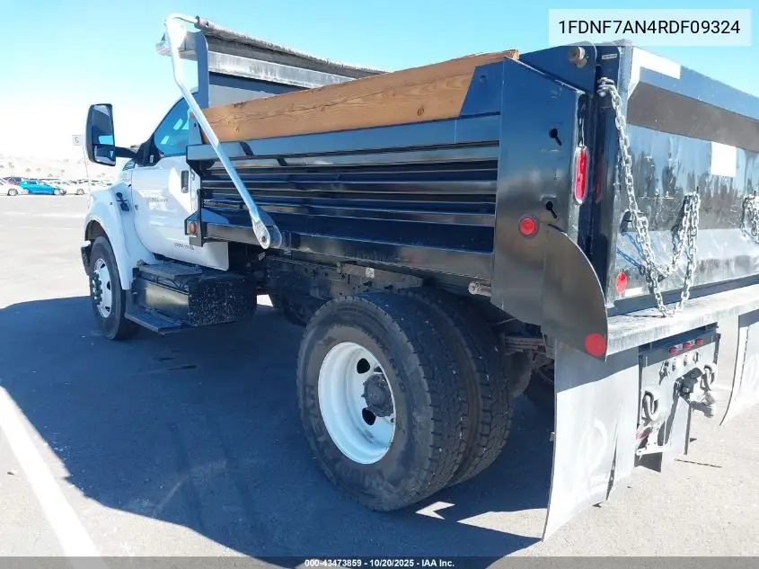 2024 Ford F-750 Gas VIN: 1FDNF7AN4RDF09324 Lot: 43473859