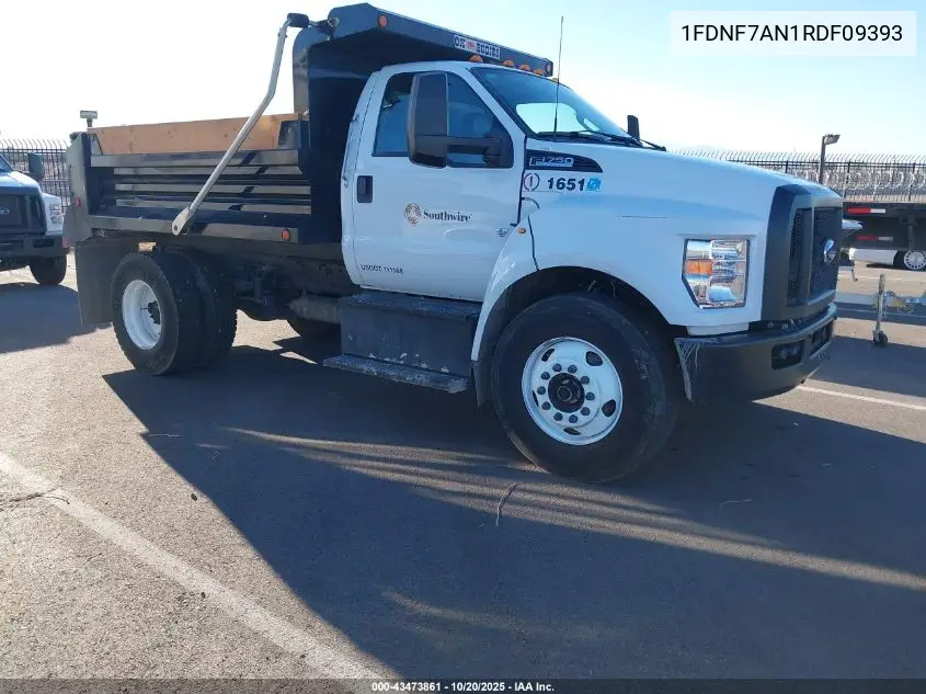 2024 Ford F-750 Gas VIN: 1FDNF7AN1RDF09393 Lot: 43473861