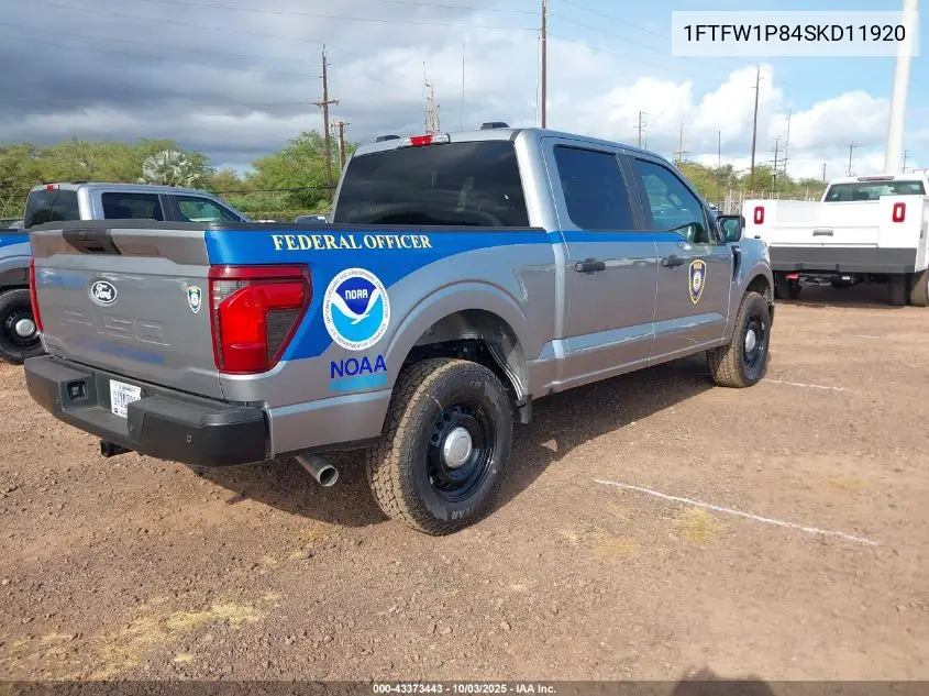 1FTFW1P84SKD11920 2025 Ford F-150 Police Responder Xl