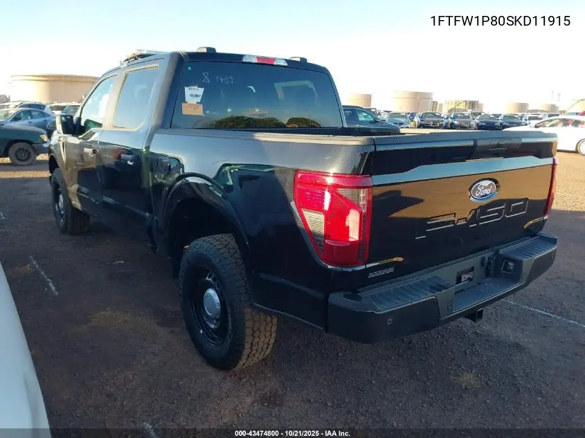 1FTFW1P80SKD11915 2025 Ford F-150 Police Responder Xl