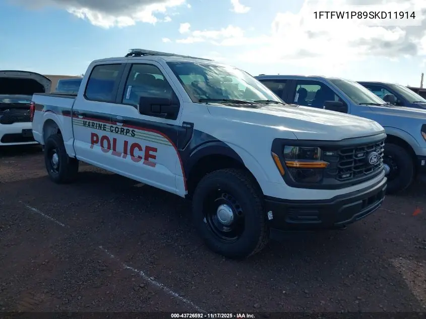 1FTFW1P89SKD11914 2025 Ford F-150 Police Responder Xl