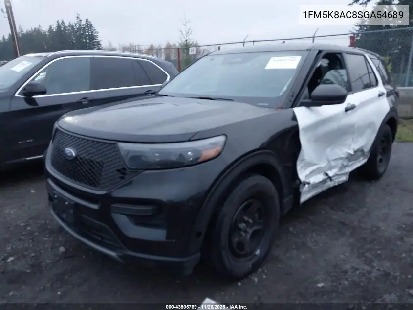 1FM5K8AC8SGA54689 2025 Ford Police Interceptor Utility