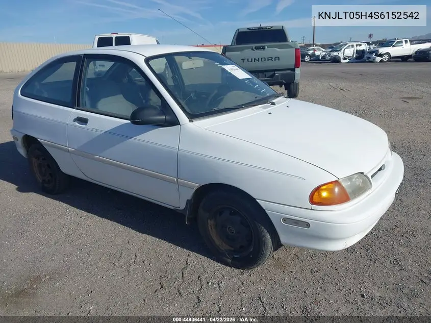 1995 Ford Aspire VIN: KNJLT05H4S6152542 Lot: 44936441