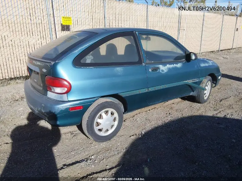 1997 Ford Aspire VIN: KNJLT05H2V6200494 Lot: 44314197