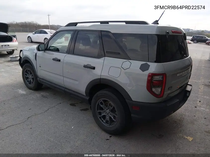 2023 Ford Bronco Sport Big Bend VIN: 3FMCR9B64PRD22574 Lot: 44765558