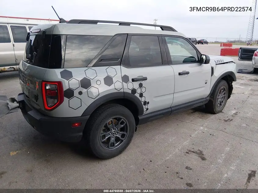 2023 Ford Bronco Sport Big Bend VIN: 3FMCR9B64PRD22574 Lot: 44765558