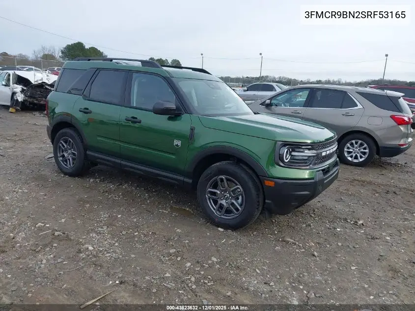 3FMCR9BN2SRF53165 2025 Ford Bronco Sport Big Bend