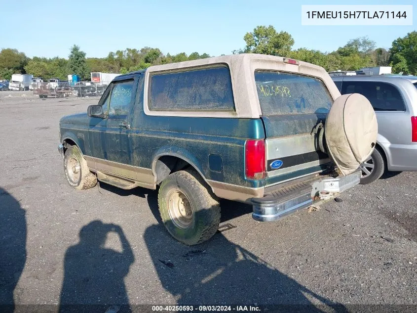 1FMEU15H7TLA71144 1996 Ford Bronco U100