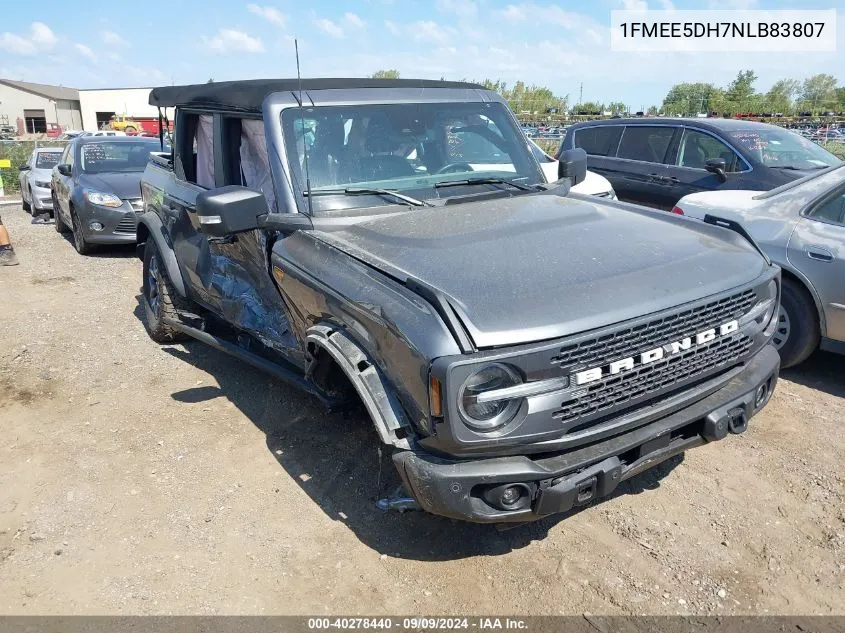 1FMEE5DH7NLB83807 2022 Ford Bronco Badlands