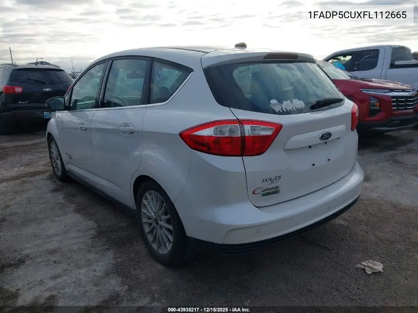 1FADP5CUXFL112665 2015 Ford C-Max Energi Sel