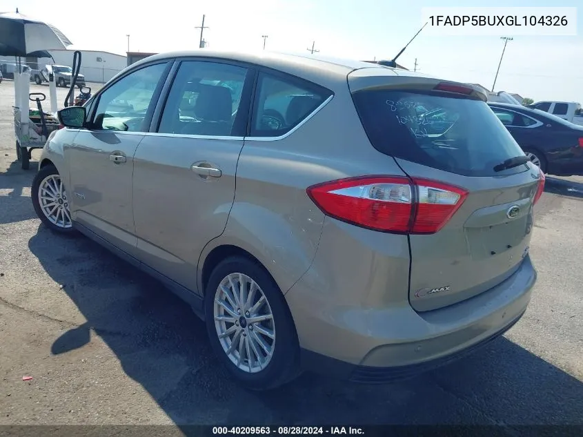 1FADP5BUXGL104326 2016 Ford C-Max Hybrid Sel