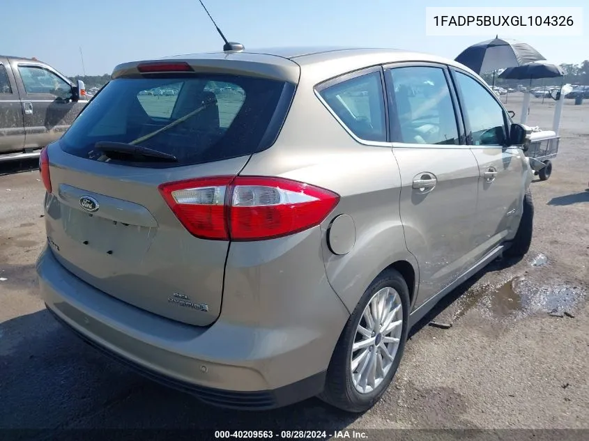 1FADP5BUXGL104326 2016 Ford C-Max Hybrid Sel