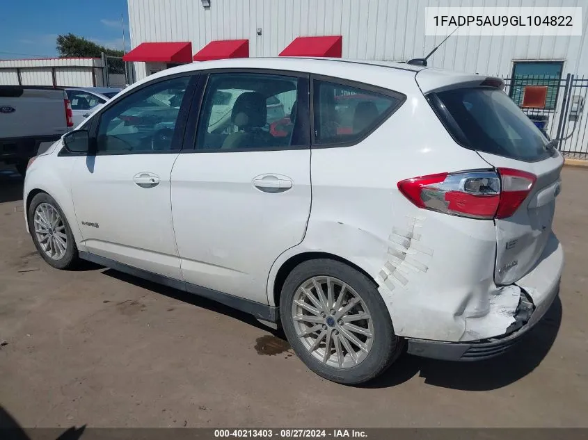 1FADP5AU9GL104822 2016 Ford C-Max Hybrid Se