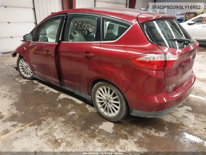 1FADP5CU9GL116952 2016 Ford C-Max Energi Sel