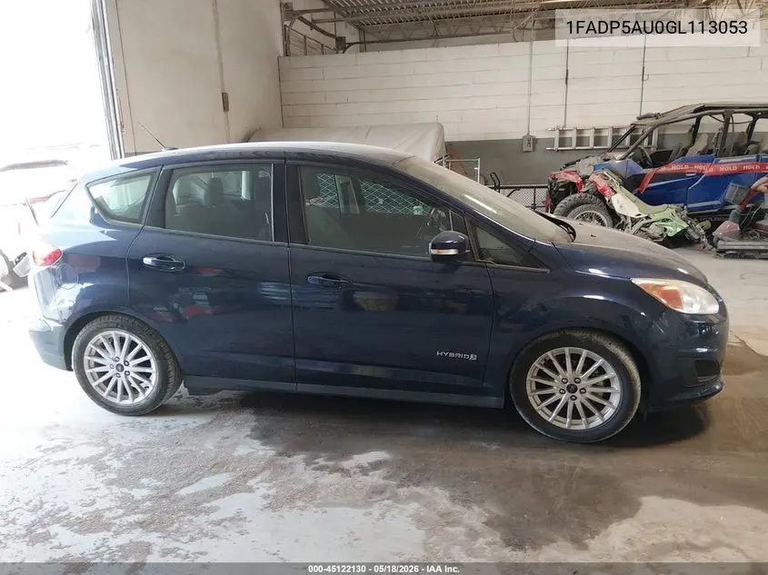 2016 Ford C-Max Hybrid Se VIN: 1FADP5AU0GL113053 Lot: 45122130