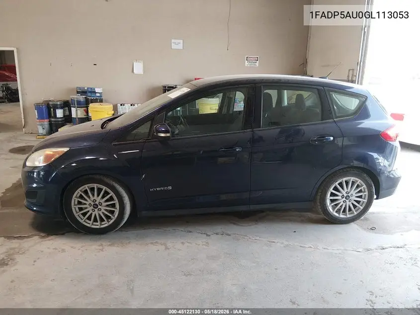 2016 Ford C-Max Hybrid Se VIN: 1FADP5AU0GL113053 Lot: 45122130