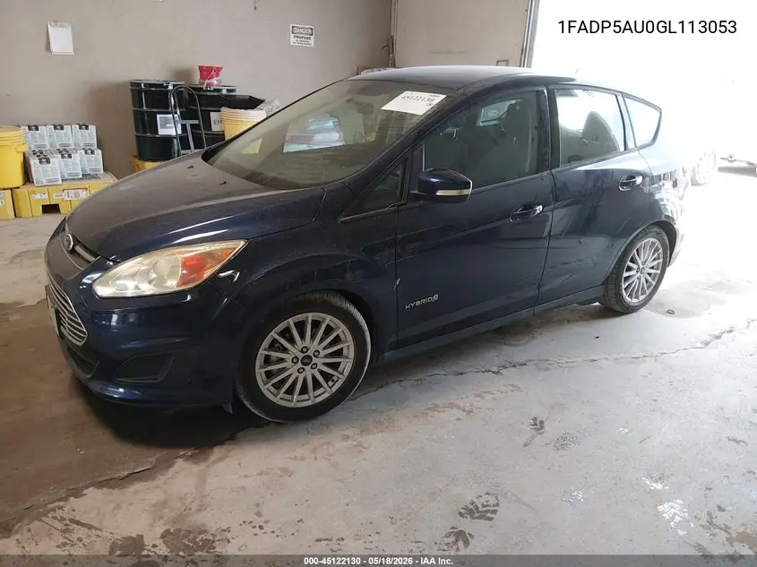 2016 Ford C-Max Hybrid Se VIN: 1FADP5AU0GL113053 Lot: 45122130